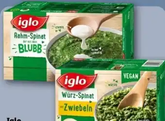 REWE Center Iglo Rahm-Spinat mit dem Blubb Angebot