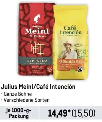 METRO Julius Meinl/Café Intención Angebot