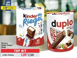 METRO Ferrero Kinder Riegel / Duplo Angebot