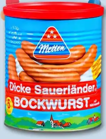 REWE Metten Dicke Sauerländer Bockwurst Angebot