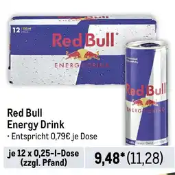 METRO Red Bull Energy Drink Angebot