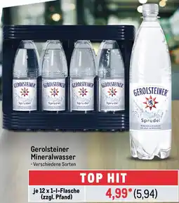 METRO Gerolsteiner Mineralwasser Angebot