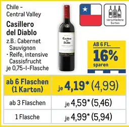 METRO Casillero del Diablo Z.B.: Cabernet Sauvignon Angebot