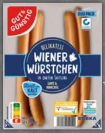 Edeka Gut & Günstig Delikatess Wiener Würstchen Angebot