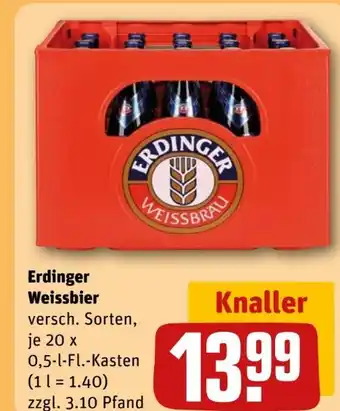 REWE Erdinger Weißbräu Weißbier Angebot