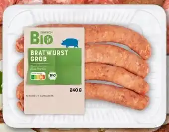 REWE Center Einfach Bio Grobe Bratwurst Angebot