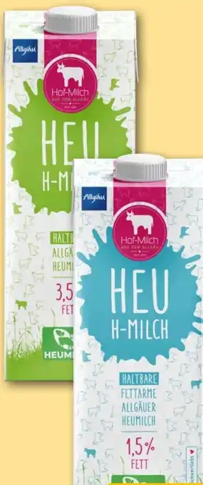 REWE Hof-Milch Allgäuer Haltbare Heumilch Angebot