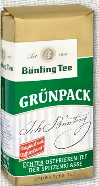 nahkauf Bünting Tee Grünpack Echter Ostfriesen-Tee Angebot