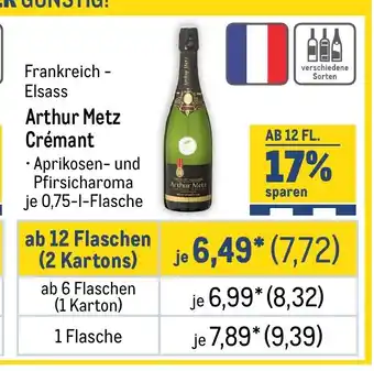 METRO Arthur Metz Crémant Angebot