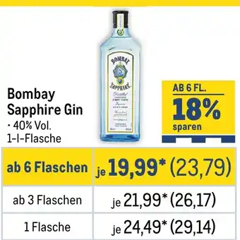 METRO Bombay Sapphire Gin Angebot