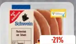 Edeka Frischemarkt Gut & Günstig Schweine-Minutensteak Angebot