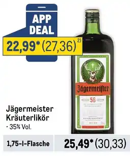 METRO Jägermeister Kräuterlikör Angebot