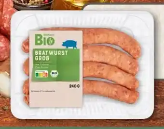 REWE Center Einfach Bio Grobe Bratwurst Angebot