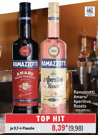 METRO Ramazzotti Amaro/ Aperitivo Rosato Angebot