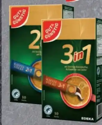 Edeka Gut & Günstig Kaffeesticks 3in1 Angebot