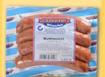 REWE Center Salzbrenner Kohlwurst Angebot