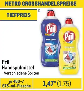 METRO Pril Handspülmittel Angebot