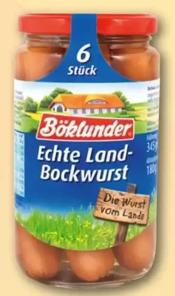 REWE Center Böklunder Echte Land-Bockwurst Angebot