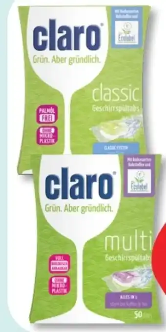 Budni Claro Classic Spülmaschinen-Tabs Angebot