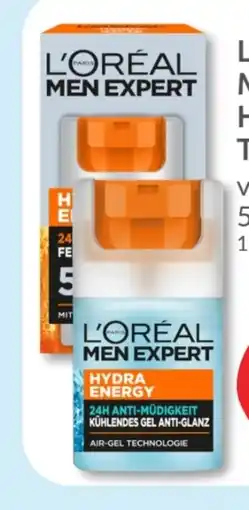 Budni L'Oréal Paris Men Expert Hydra Energy Tagespflege Angebot