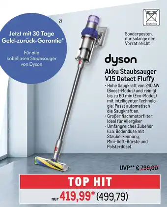 METRO dyson Akku Staubsauger V15 Detect Fluffy Angebot