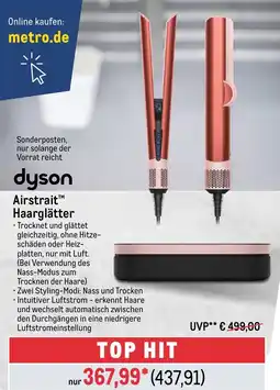 METRO dyson Airstrait Haarglätter Angebot