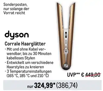 METRO dyson Corrale Haarglätter Angebot