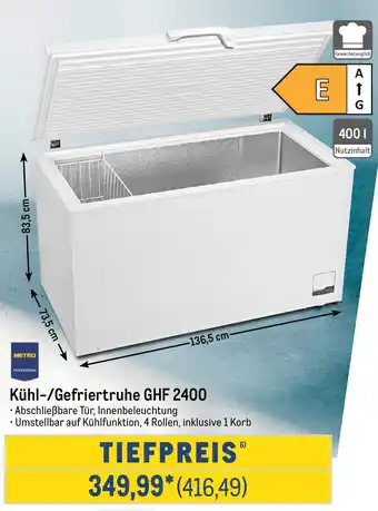 METRO METRO PROFESSIONAL Kühl-/Gefriertruhe GHF 2400 Angebot