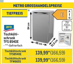 METRO aro Tischkühlschrank TFS 8540E Angebot