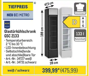 METRO METRO PROFESSIONAL Glastürkühlschrank GSC 2133 Angebot