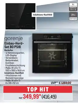 METRO gorenje Einbau-Herd- Set BO PSIB Backofen Angebot