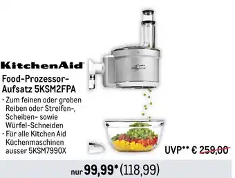 METRO KitchenAid Food-Prozessor- Aufsatz 5KSM2FPA Angebot