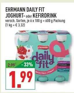 Marktkauf Ehrmann daily fit joghurt- oder kefirdrink Angebot