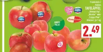 Marktkauf Kanzi, pink lady, honey crunch tafeläpfel honeycrisp, nicoter oder cripps pink Angebot