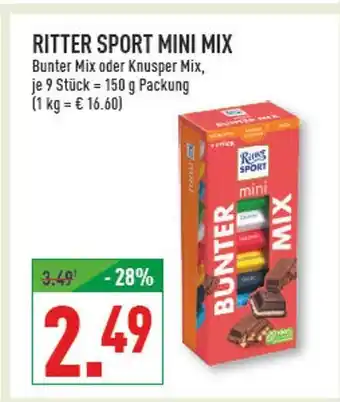 Marktkauf Ritter sport bunter mix oder knusper mix Angebot