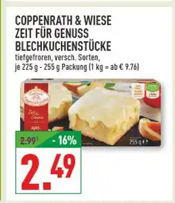 Marktkauf Coppenrath & wiese zeit für genuss blechkuchenstücke Angebot