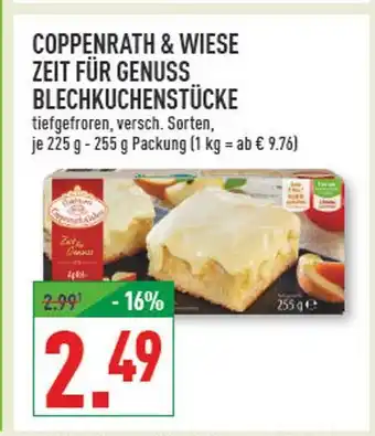 Marktkauf Coppenrath & wiese zeit für genuss blechkuchenstücke Angebot