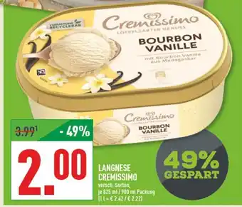 Marktkauf Langnese cremissimo bourbon vanille Angebot