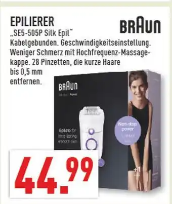 Marktkauf Braun epilierer „se5-505p silk epil“ Angebot