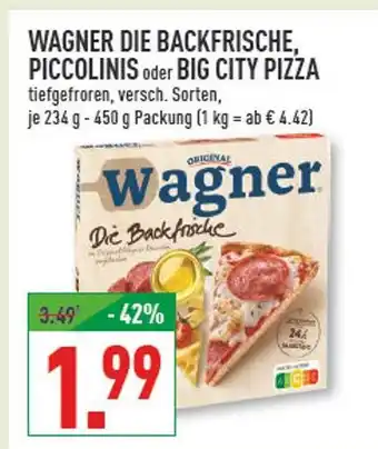 Marktkauf Wagner die backfrische, piccolinis oder big city pizza Angebot