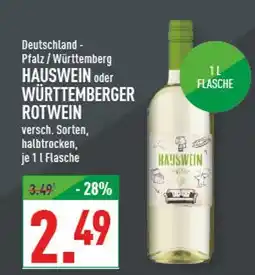 Marktkauf Hauswein oder württemberger rotwein Angebot