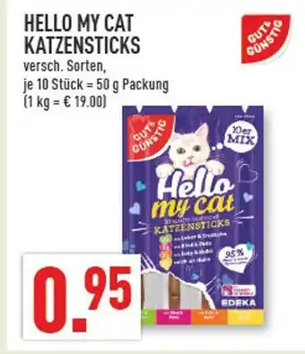 Marktkauf Edeka hello my cat katzensticks Angebot