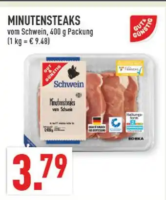 Marktkauf Gut & günstig minutensteaks Angebot