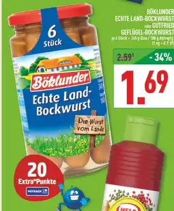 Marktkauf Böklunder echte land-bockwurst Angebot