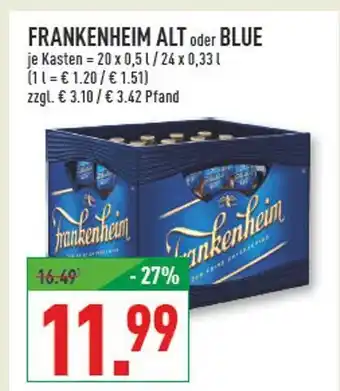 Marktkauf Frankenheim alt oder blue Angebot