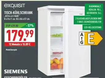 Marktkauf Exquisit tisch-kühlschrank Angebot