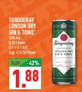 Marktkauf Tanqueray london dry gin & tonic Angebot