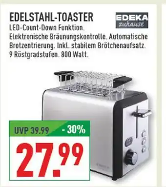 Marktkauf Edeka zuhause edelstahl-toaster Angebot