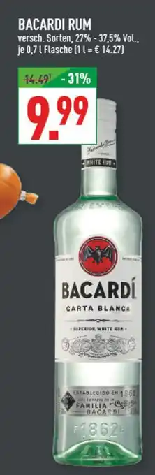 Marktkauf Bacardi rum Angebot