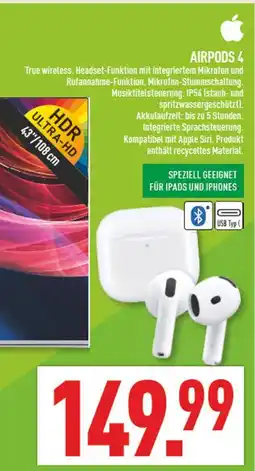 Marktkauf Apple airpods 4 Angebot